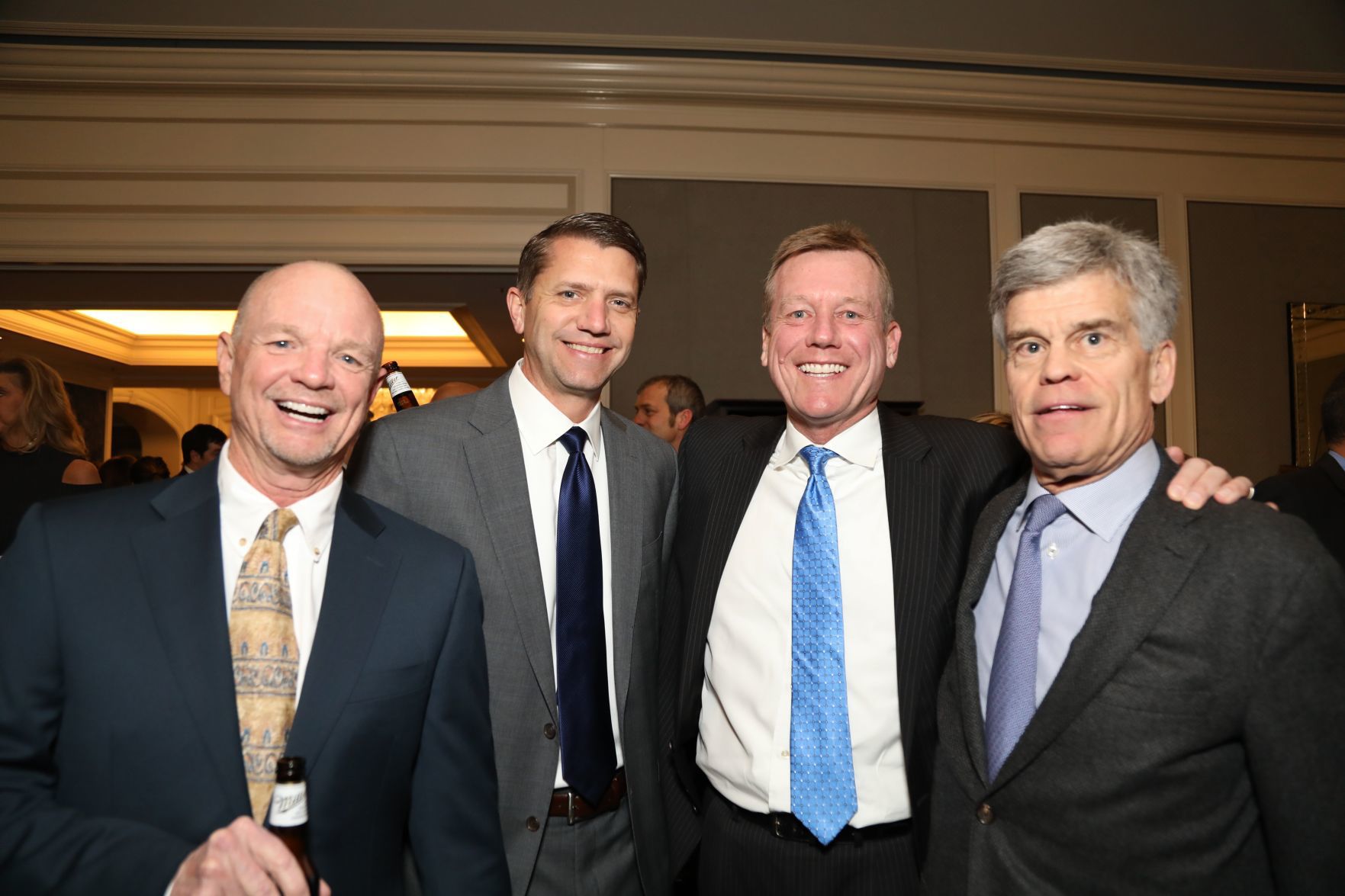 Tim Barrow, Phil Sidle, John Hummel, Tom Stillman, Owner St. Louis Blues Hockey